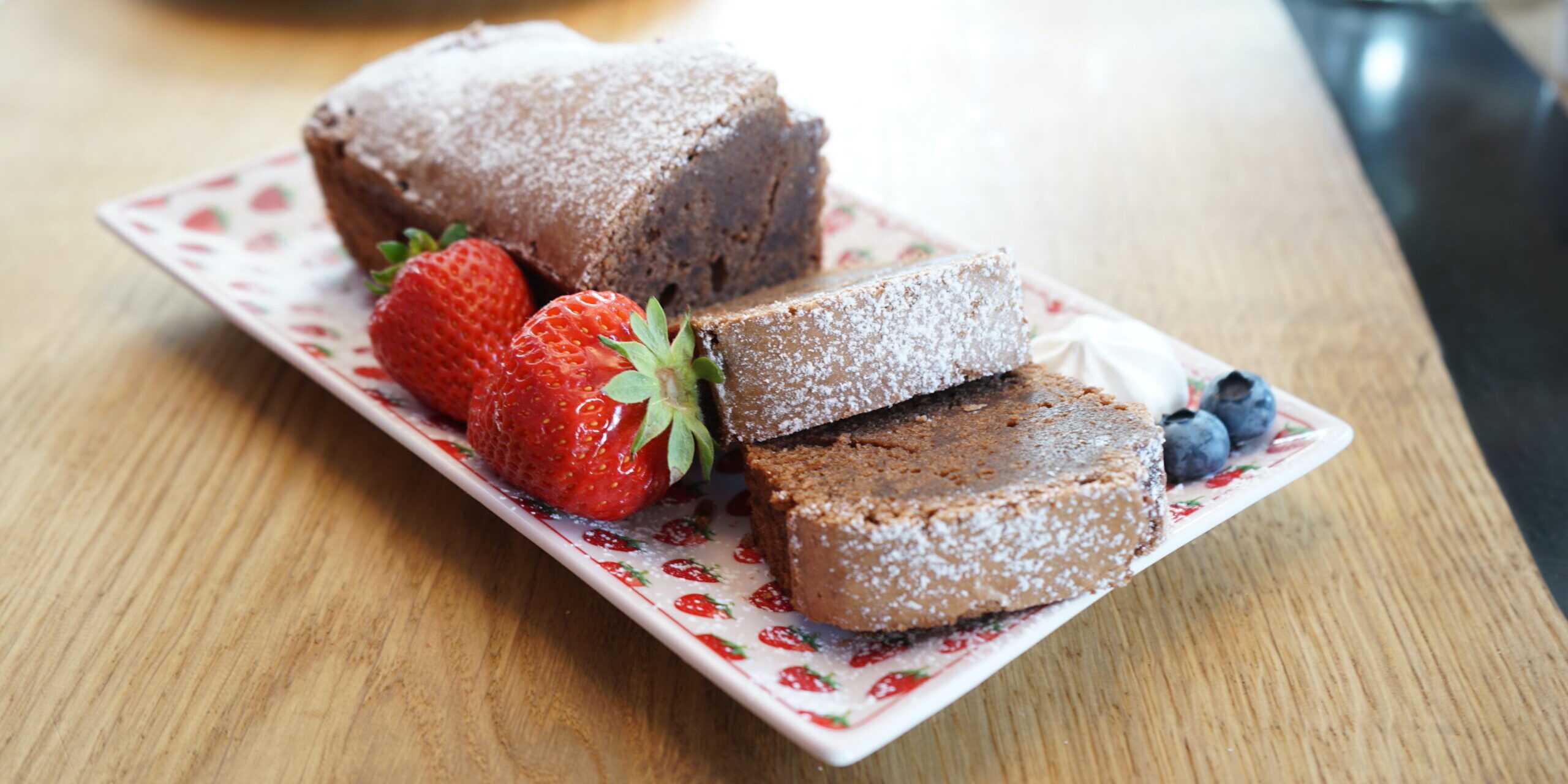 Brownie_mit Erdbeeren